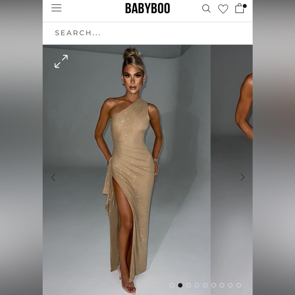 Tan sparkly dress from Babyboo